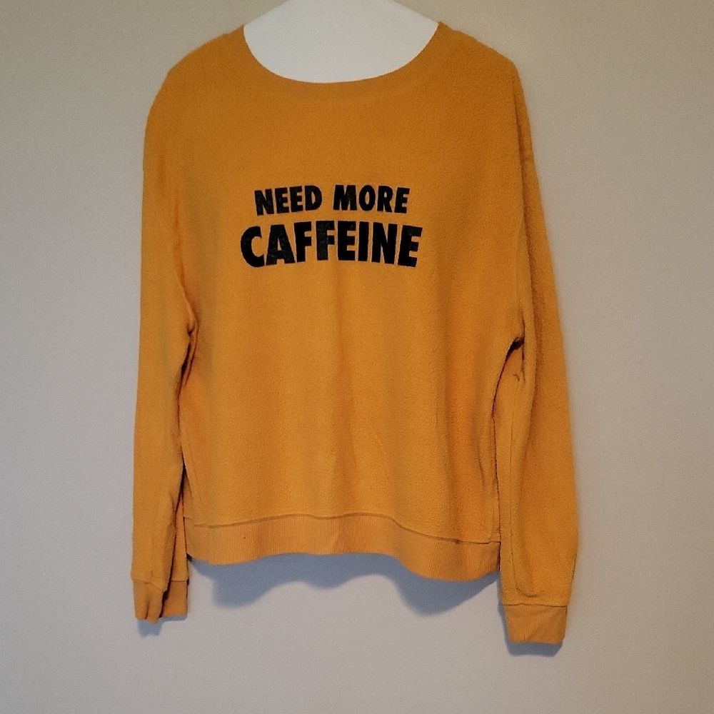 No Boundaries Mustard Sweater with Bold Print